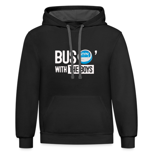 BusZyn Contrast Hoodie - black/asphalt