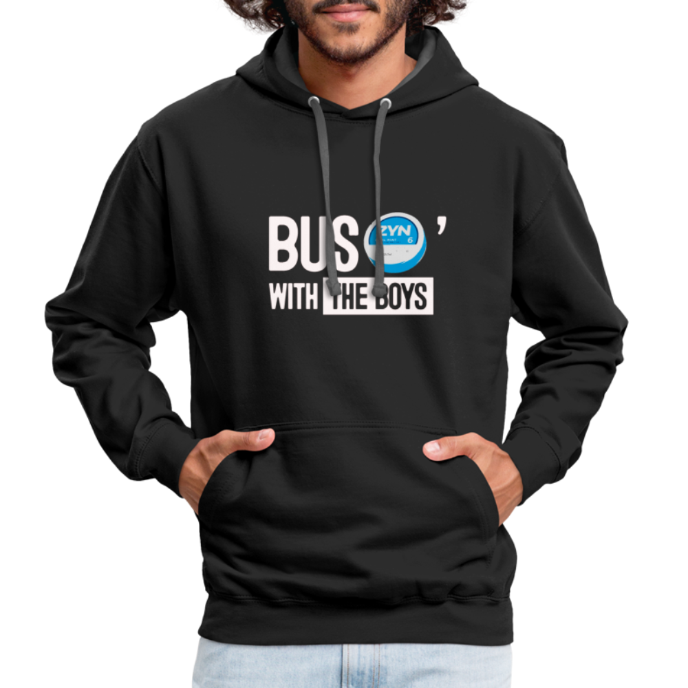 BusZyn Contrast Hoodie - black/asphalt