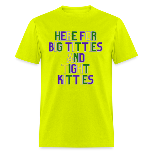 Mardi Gras Unisex Classic T-Shirt Hanes - safety green