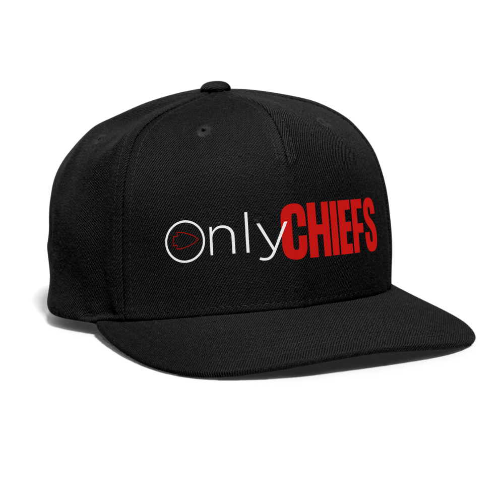 Only Chiefs Snapback Baseball Cap - black