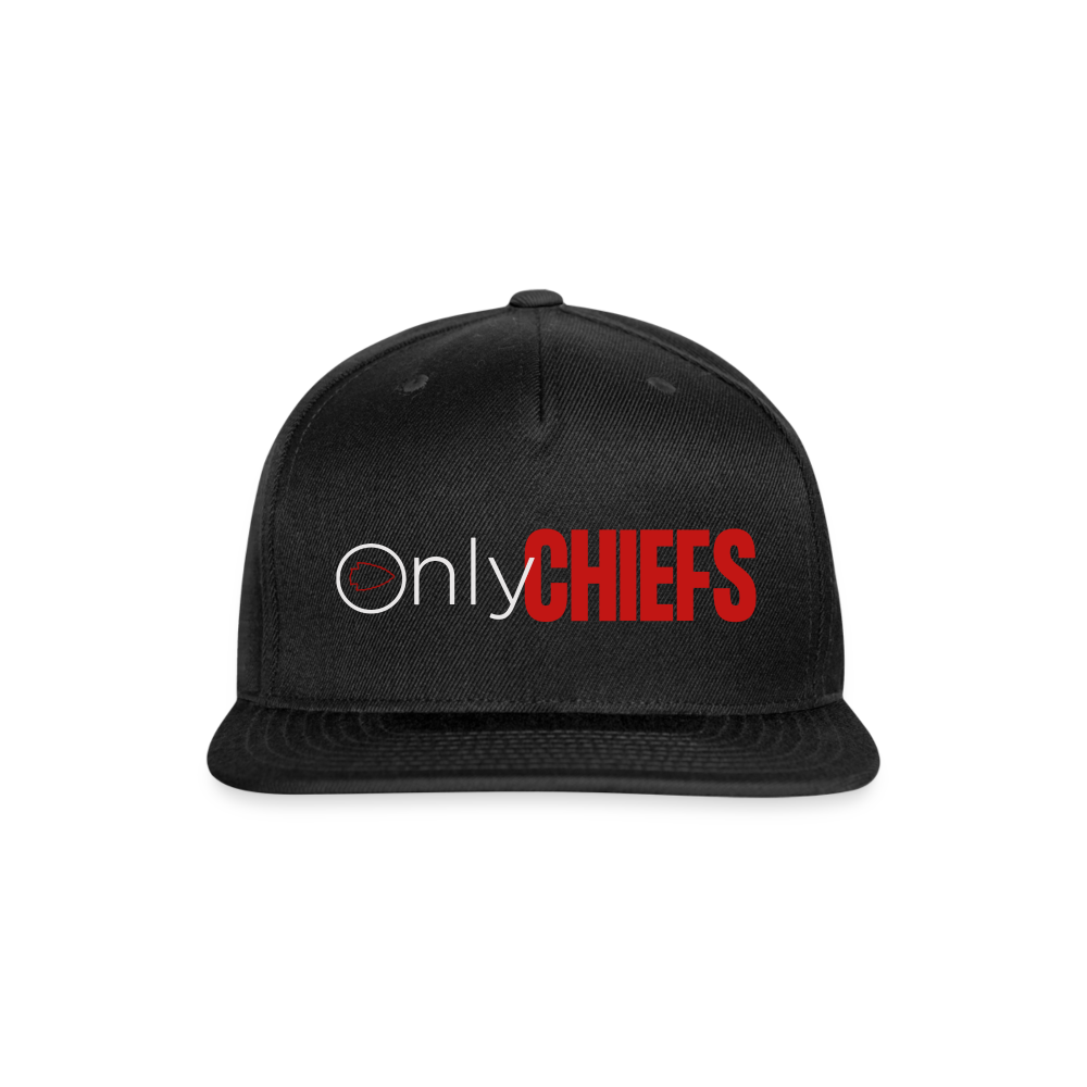 Only Chiefs Snapback Baseball Cap - black