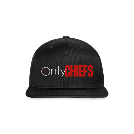 Only Chiefs Snapback Baseball Cap - black
