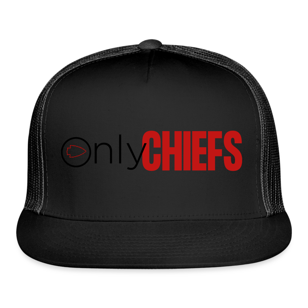 Only Chiefs Trucker Cap - black/black