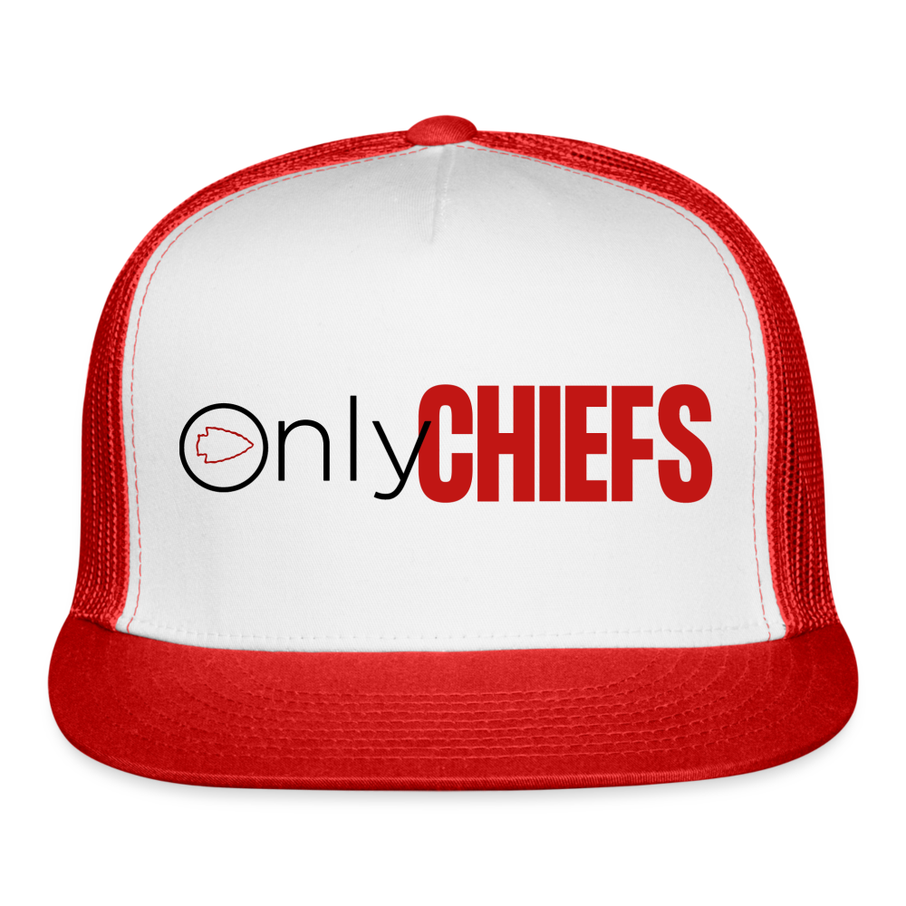 Only Chiefs Trucker Cap - white/red