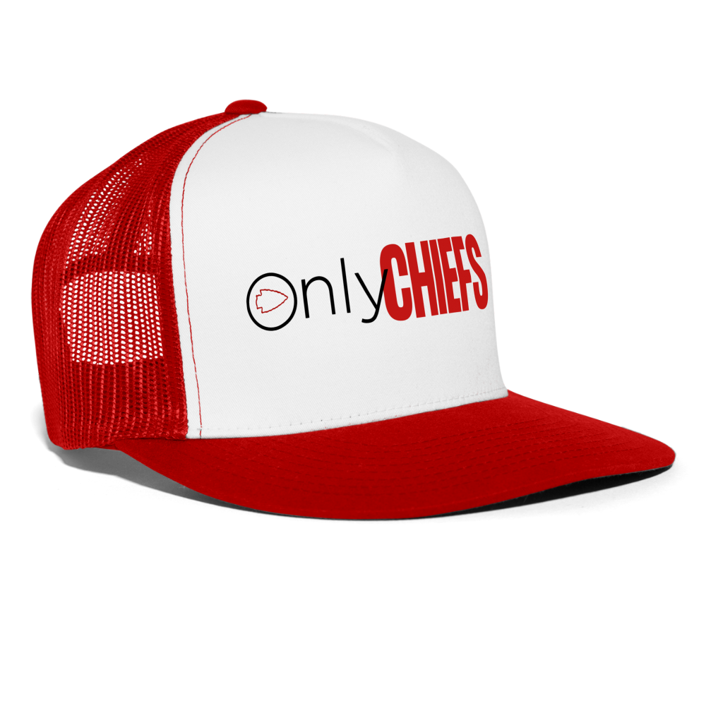 Only Chiefs Trucker Cap - white/red