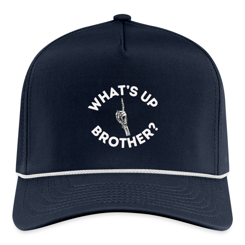 What’s up Brother Rope Cap - navy/white