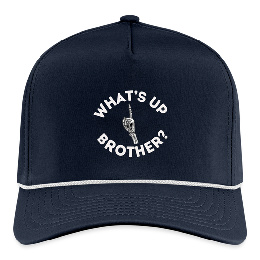 What’s up Brother Rope Cap - navy/white
