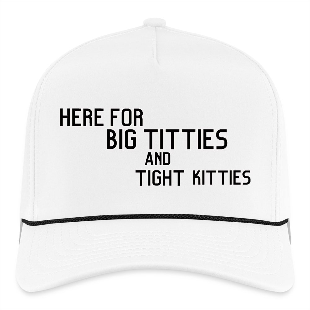 Lake vibes Rope Cap - white/black