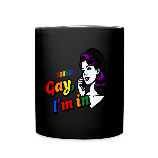 Sounds Gay Full Color Mug - black