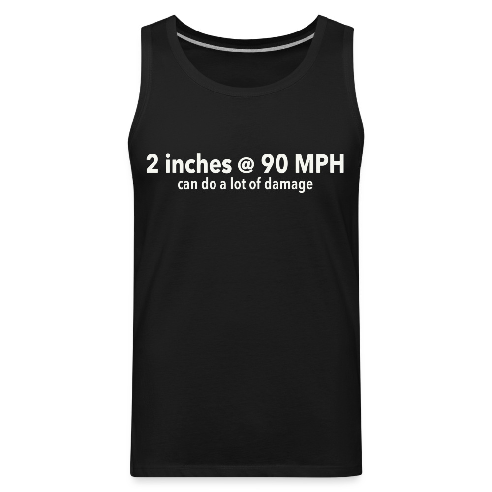 2 inches funny rave men’s lake summer Men’s Premium Tank - black