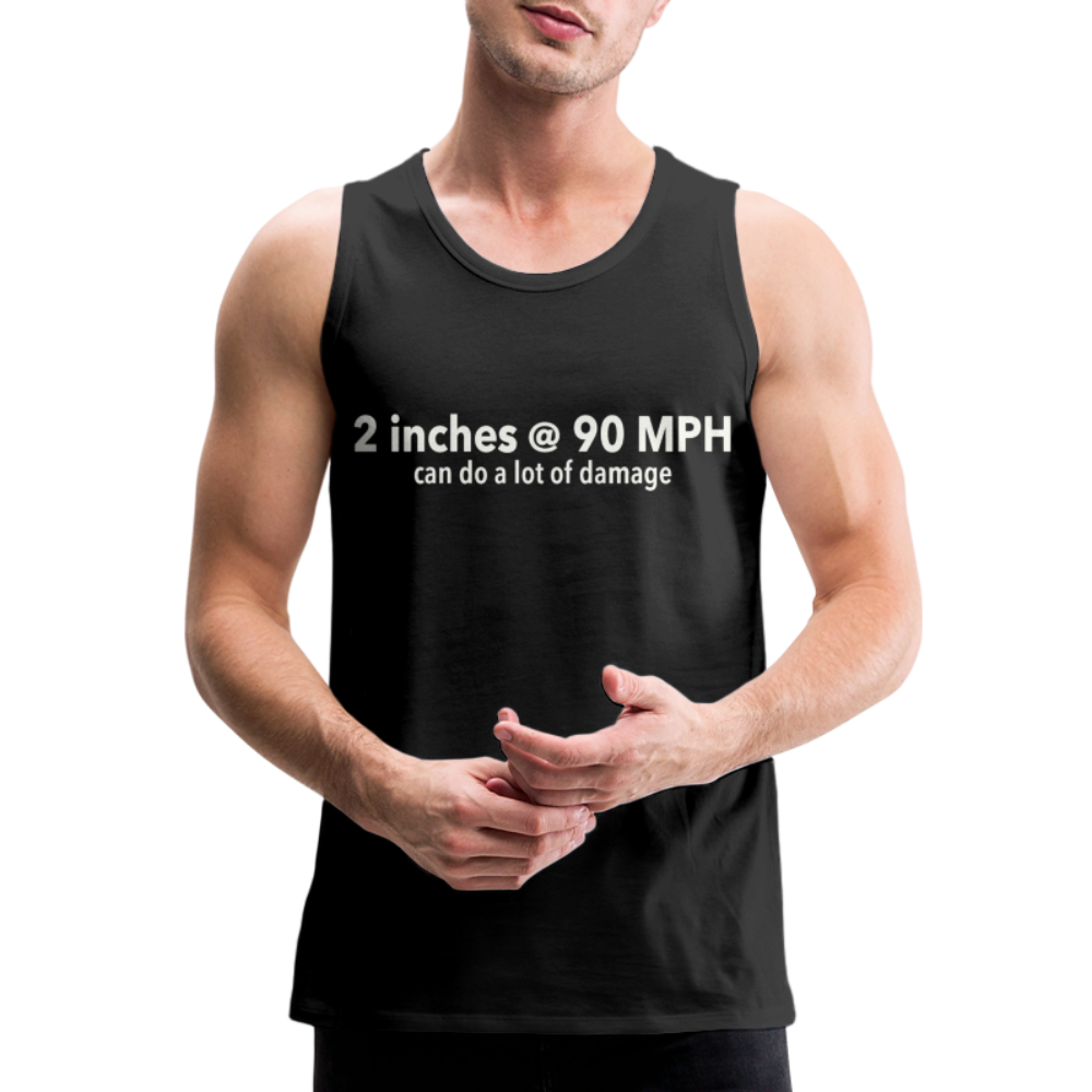 2 inches funny rave men’s lake summer Men’s Premium Tank - black