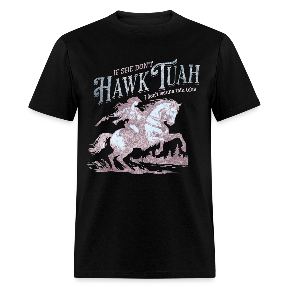 Hawk Tuah Country Unisex Classic T-Shirt - black