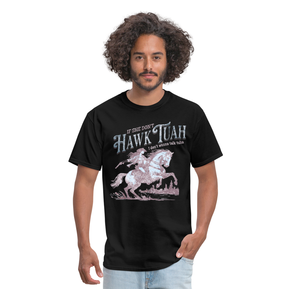 Hawk Tuah Country Unisex Classic T-Shirt - black