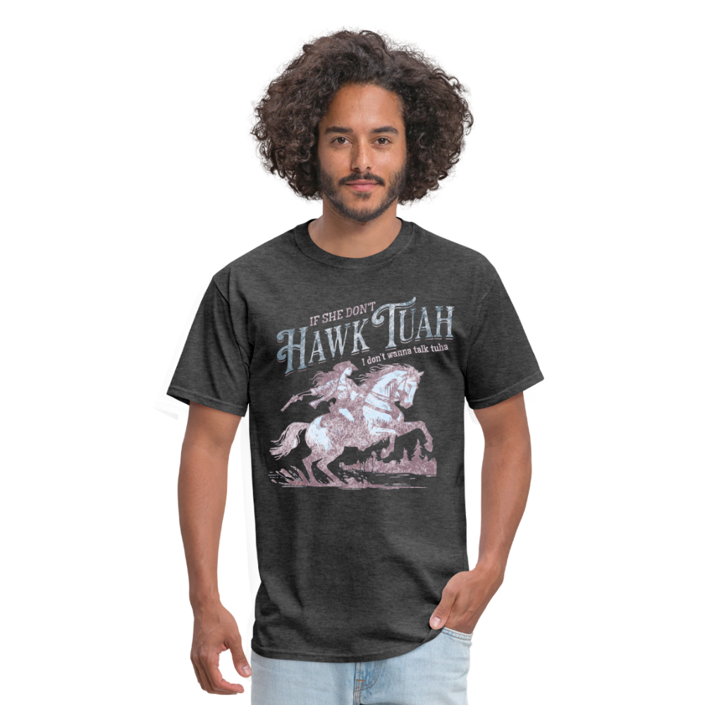 Hawk Tuah Country Unisex Classic T-Shirt - heather black