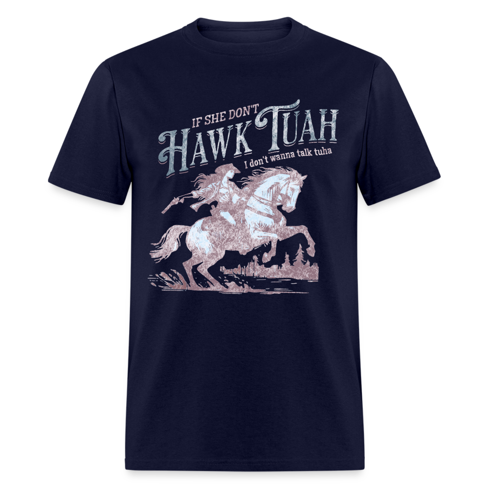 Hawk Tuah Country Unisex Classic T-Shirt - navy