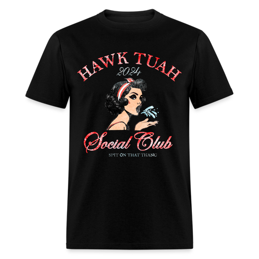 Hawk Tuah Social Club Unisex Classic T-Shirt - black