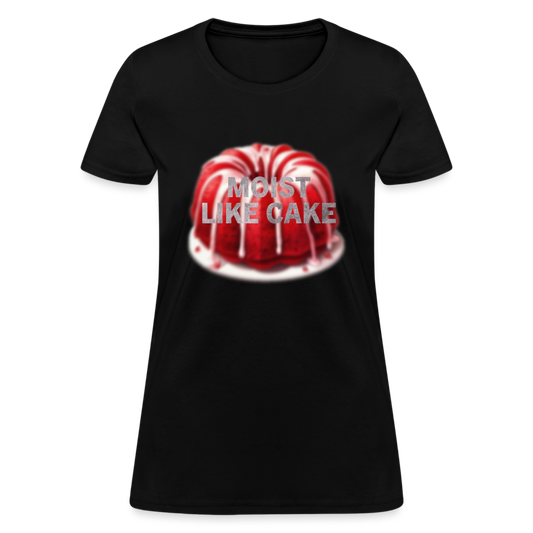 Moist like cake women's T-shirt - black