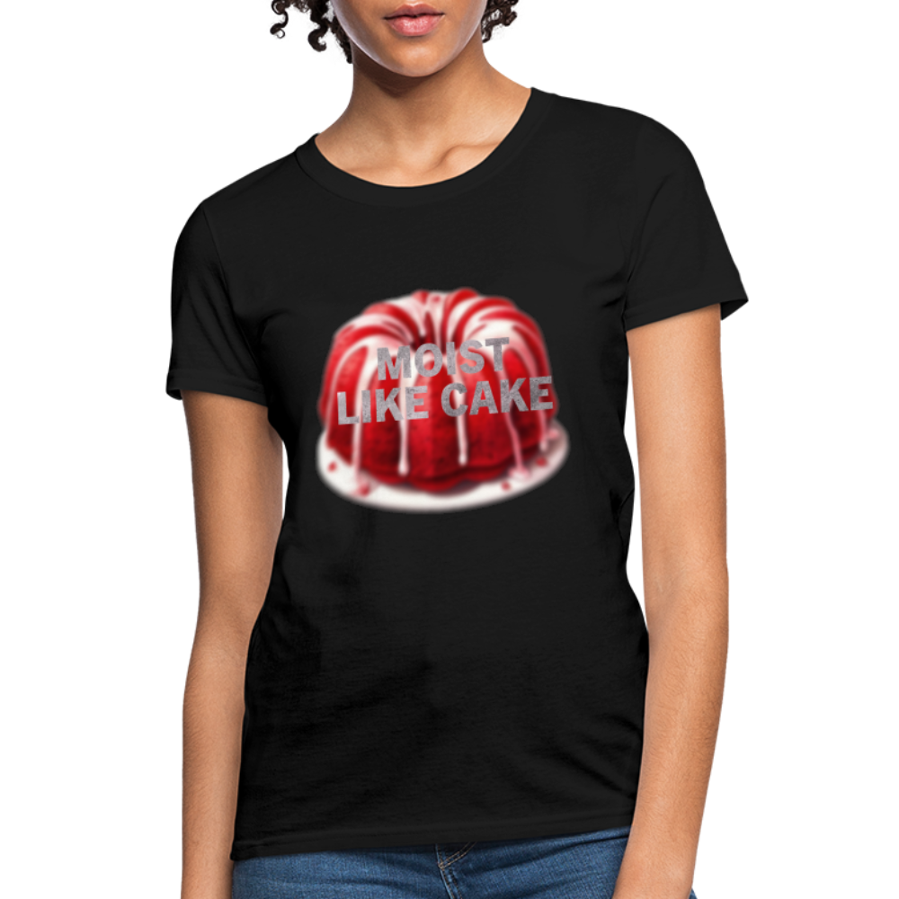 Moist like cake women's T-shirt - black
