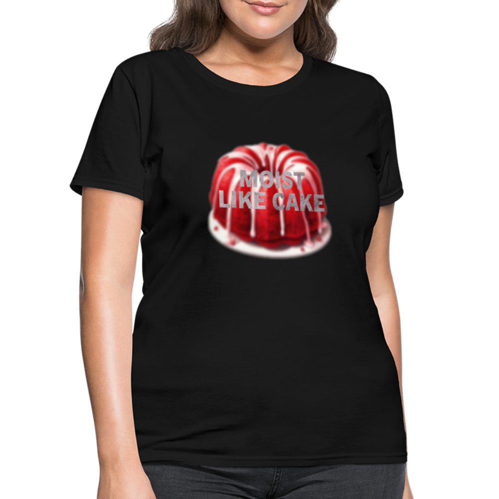 Moist like cake women's T-shirt - black