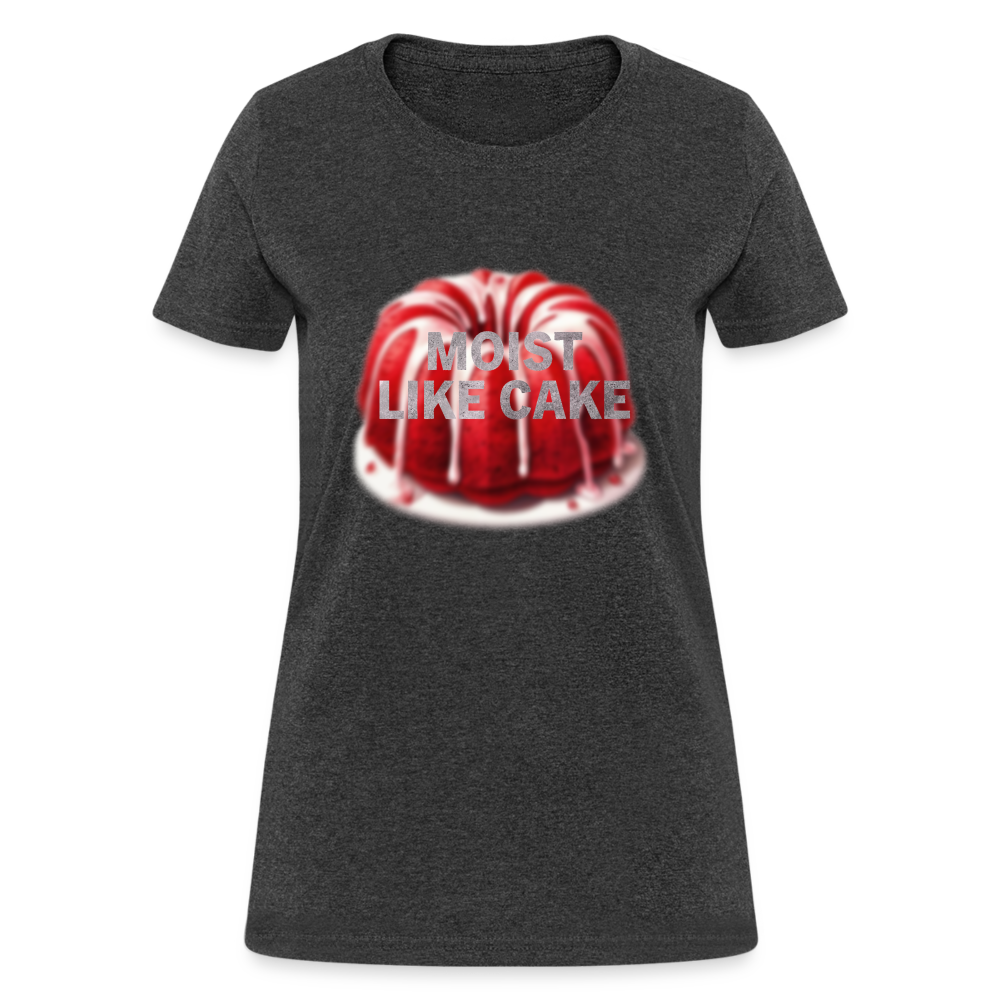 Moist like cake women's T-shirt - heather black