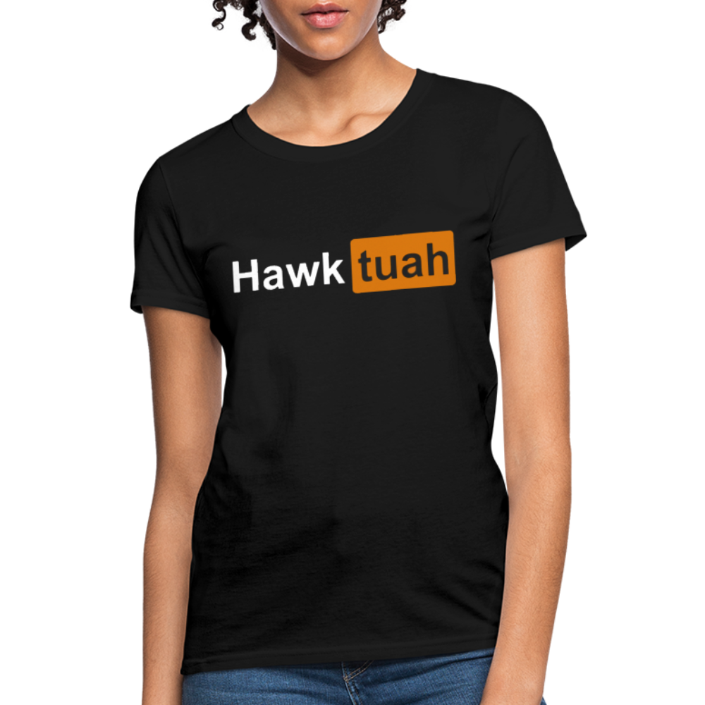 Hawk Tuah hub Women's T-Shirt - black