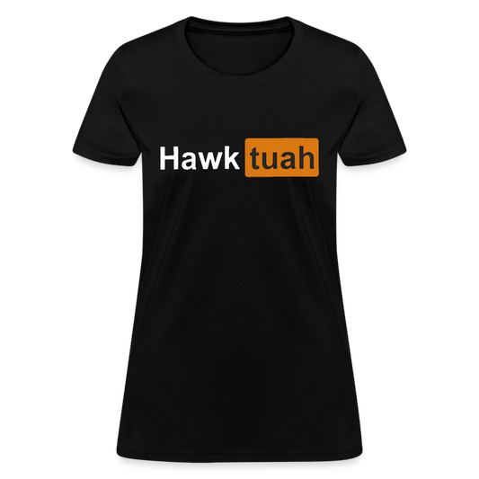 Hawk Tuah hub Women's T-Shirt - black