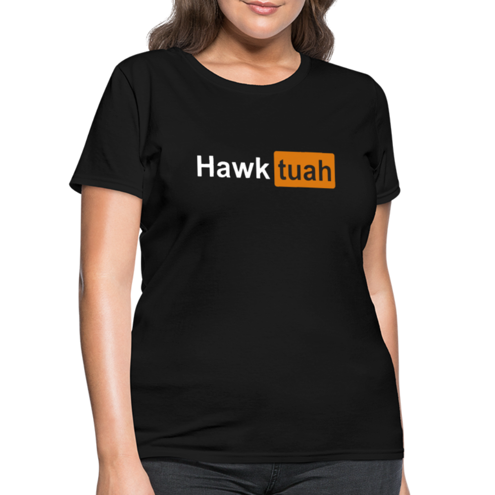 Hawk Tuah hub Women's T-Shirt - black