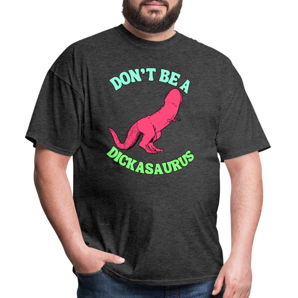 Dinosaur D Shirt Funny Unisex Classic T-Shirt - heather black